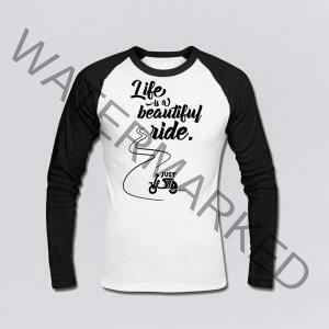 Baseball-Shirt "Beautiful Ride - JustWespa", Men, black/white