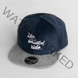 Cap "beautiful ride", blau/grau