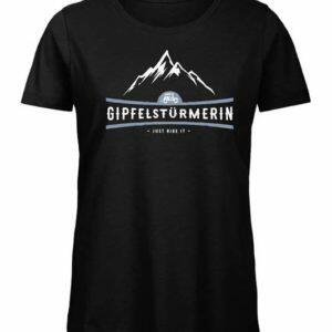 T-Shirt, Gipfelstürmerin, black, woman