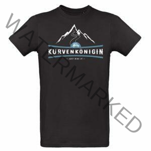 T-Shirt, Kurvenkönigin, black, woman
