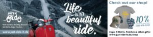 Life is a Beautiful Ride - JustRide it - Shop - Code (quer, klein)