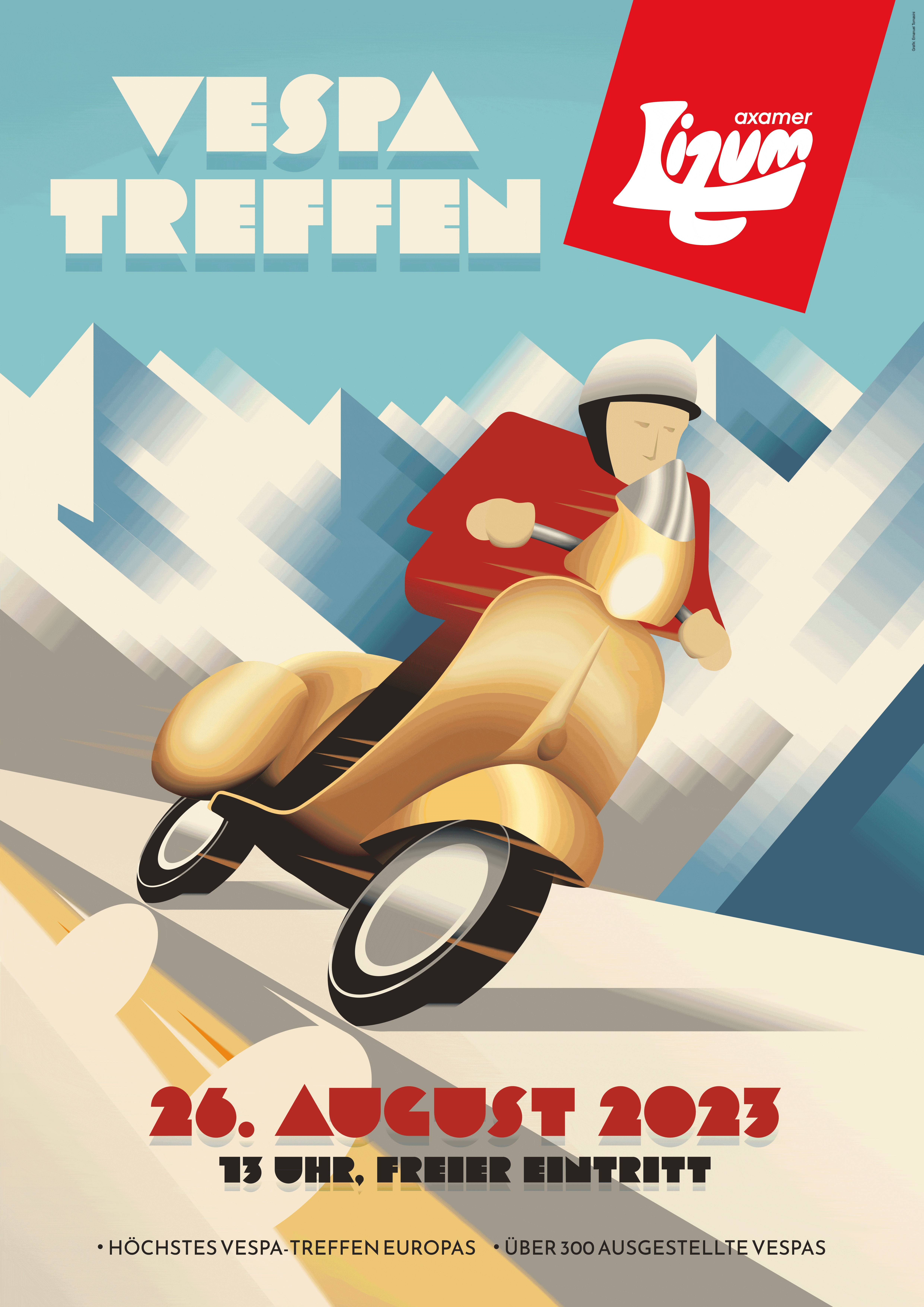 Ankündigung eines Treffen und Rallye Tre Giorni 2023 in den Tiroler Alpen