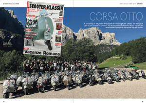 Cover und Titelseite Auszug Corsa Otto Dolomitti 2023 in Scooter & Klassik