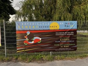 Plakat 1. Bayerisches Zementbahnrennen